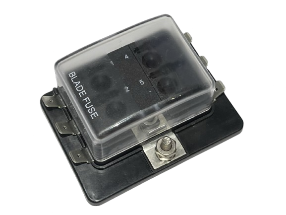 Sicherungshalter mit Abdeckung + LED